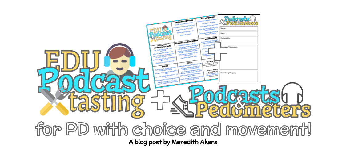 Podcasts &amp; Pedometers Graphic