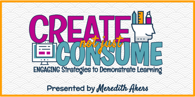 CREATE not just CONSUME