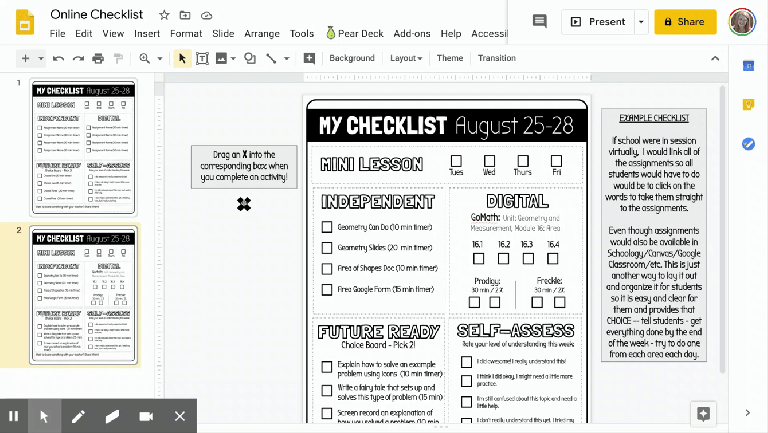 Blended Learning Checklist.pdf Blended Learning ONLINE Checklist – Meredith Akers